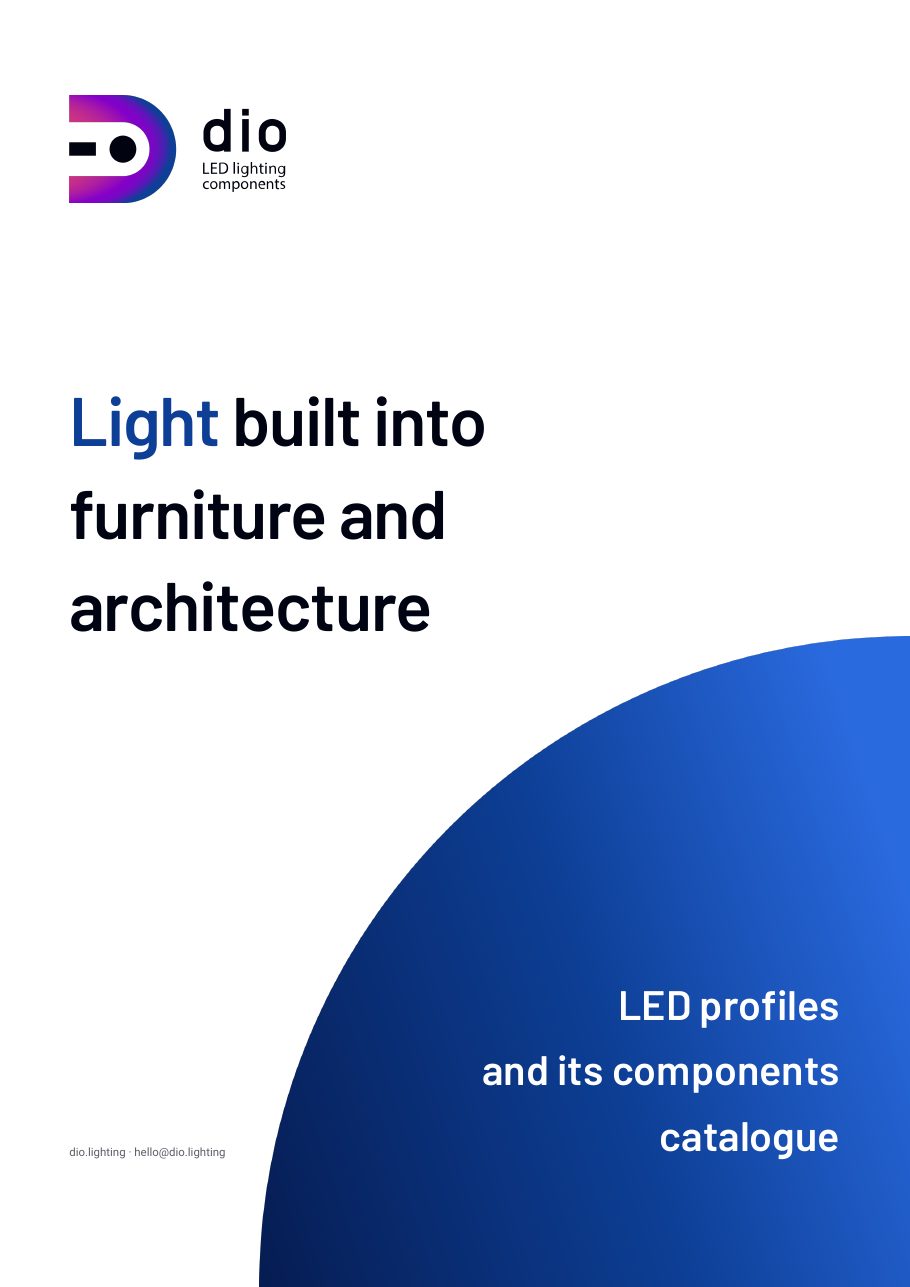 Cover of the LED profiles catalogue