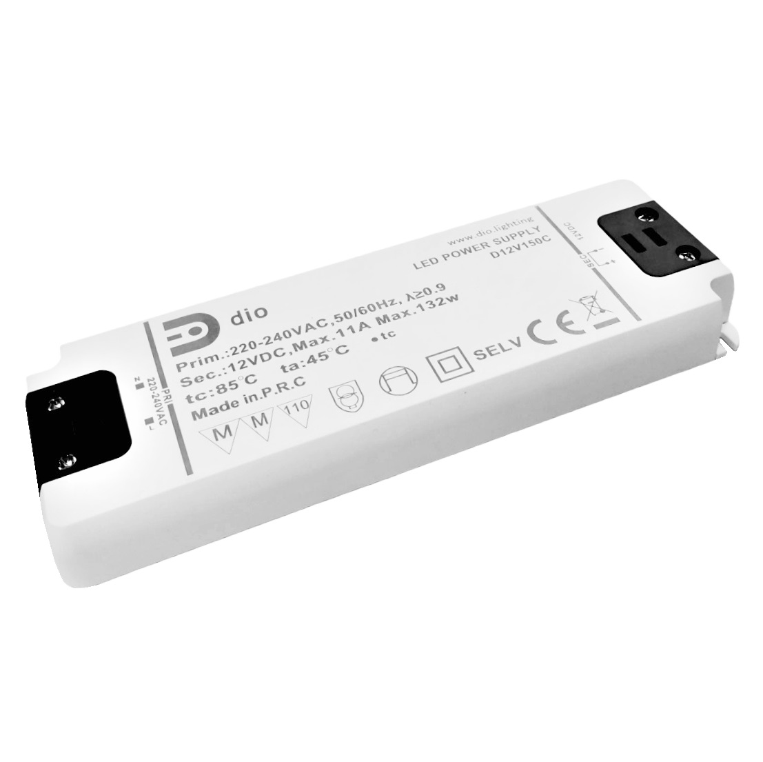 LED power supply 12V, 132W, Compact