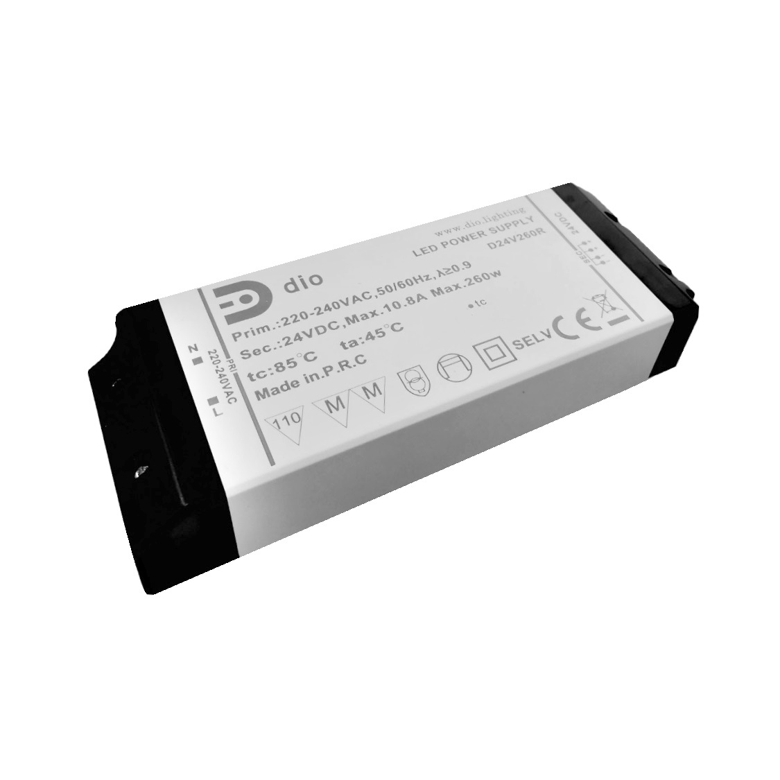 LED power supply 24V, 260W, Regular