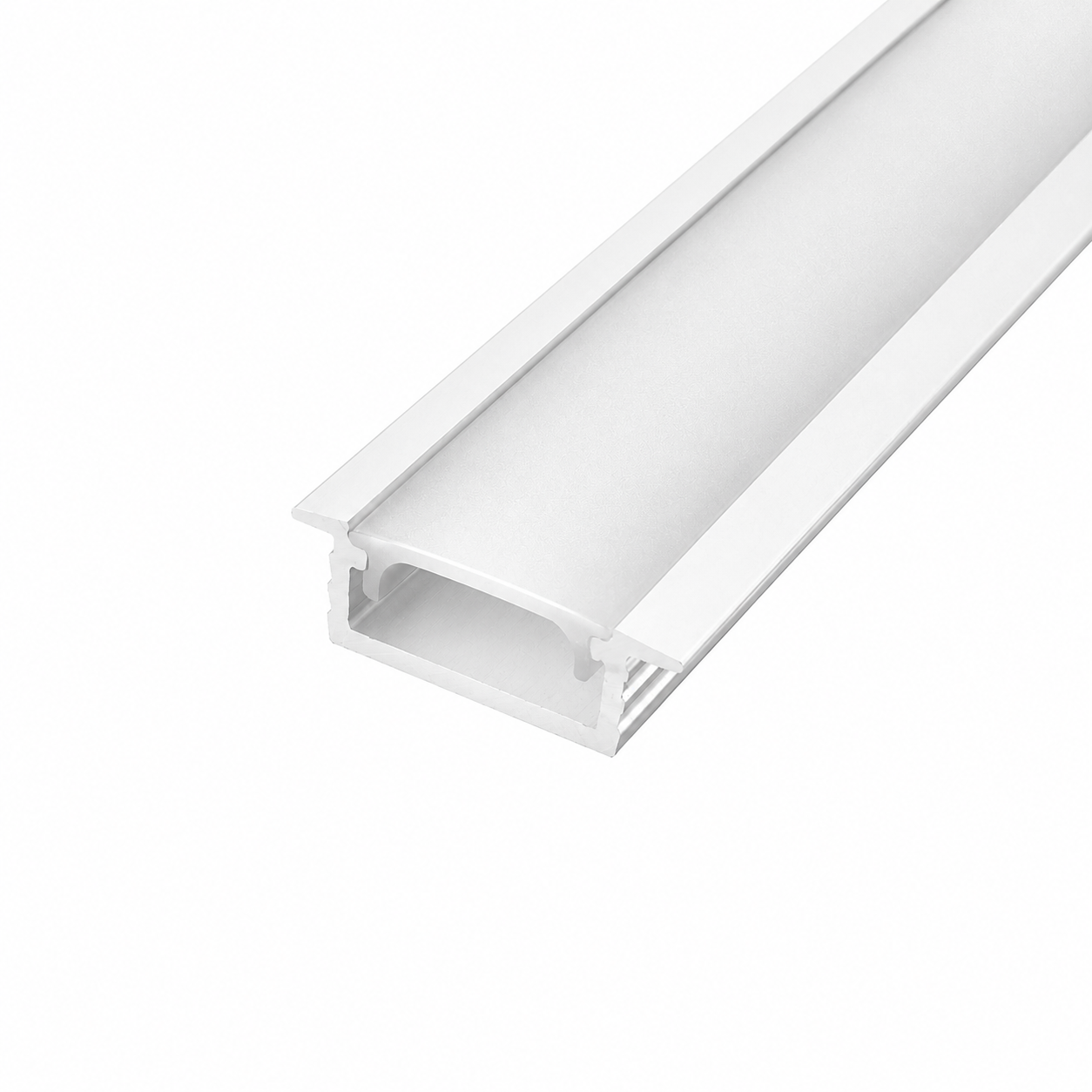 LED profile recessed GROOVE - 1000mm, White (painted)