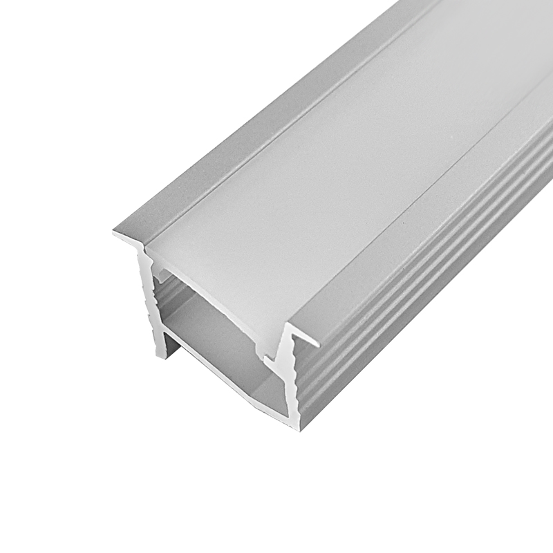 LED profile recessed GROOVE MAXI 70 - 2000mm, silver (anodised)