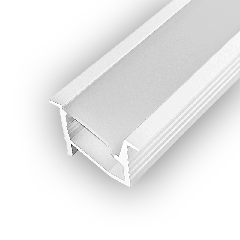LED profile recessed GROOVE MAXI 70 - 1000mm, White (painted)