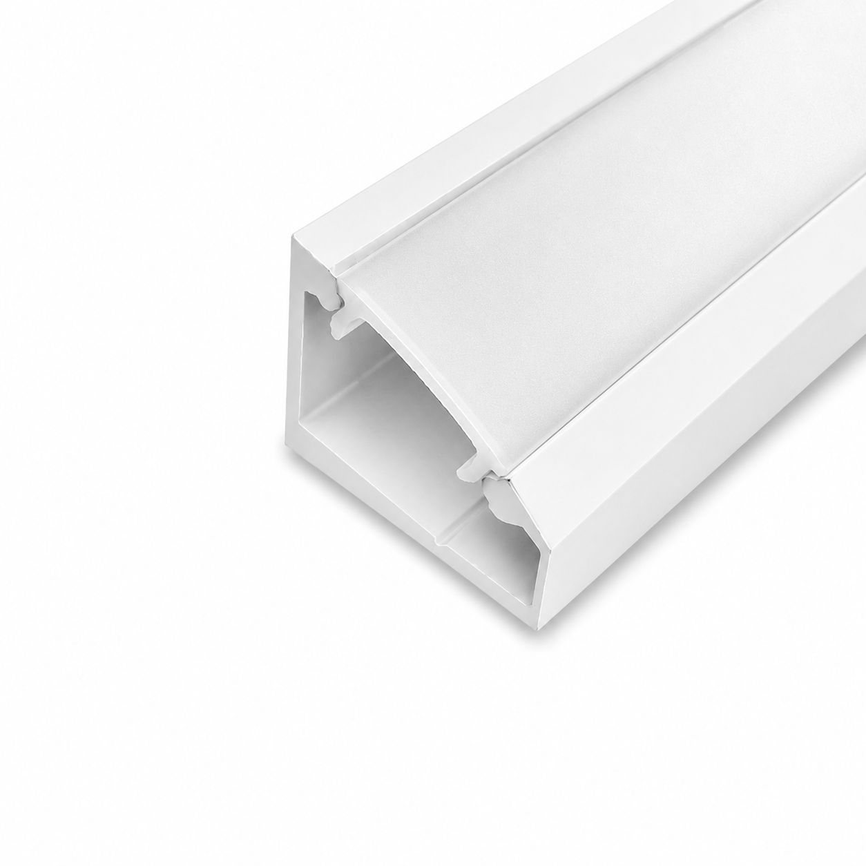 LED profile CORNER 60/30 - 3000mm, White (painted)