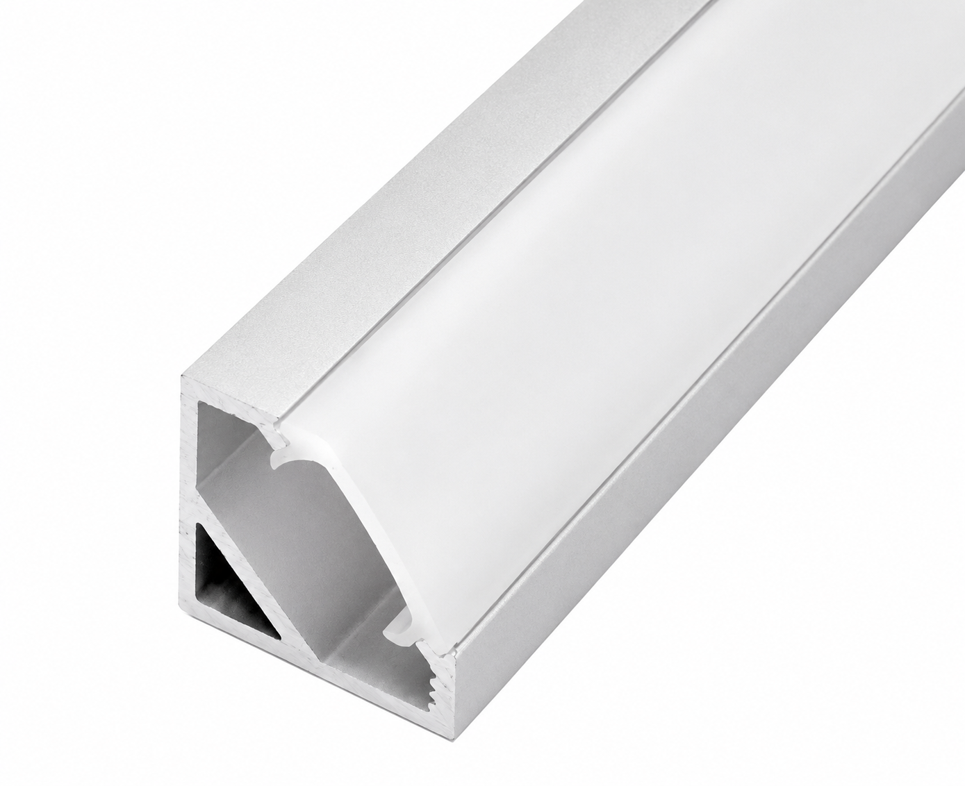 LED profile CORNER 45 - 6000mm, silver (anodised)