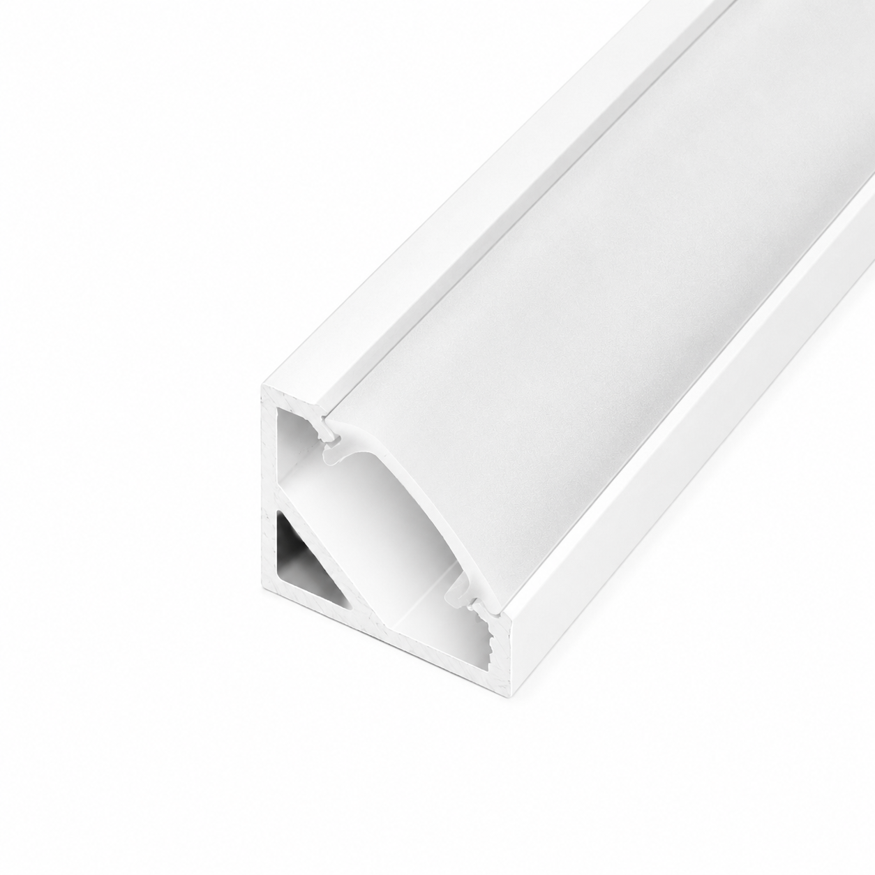 LED profile CORNER 45 - 3000mm, White (painted)