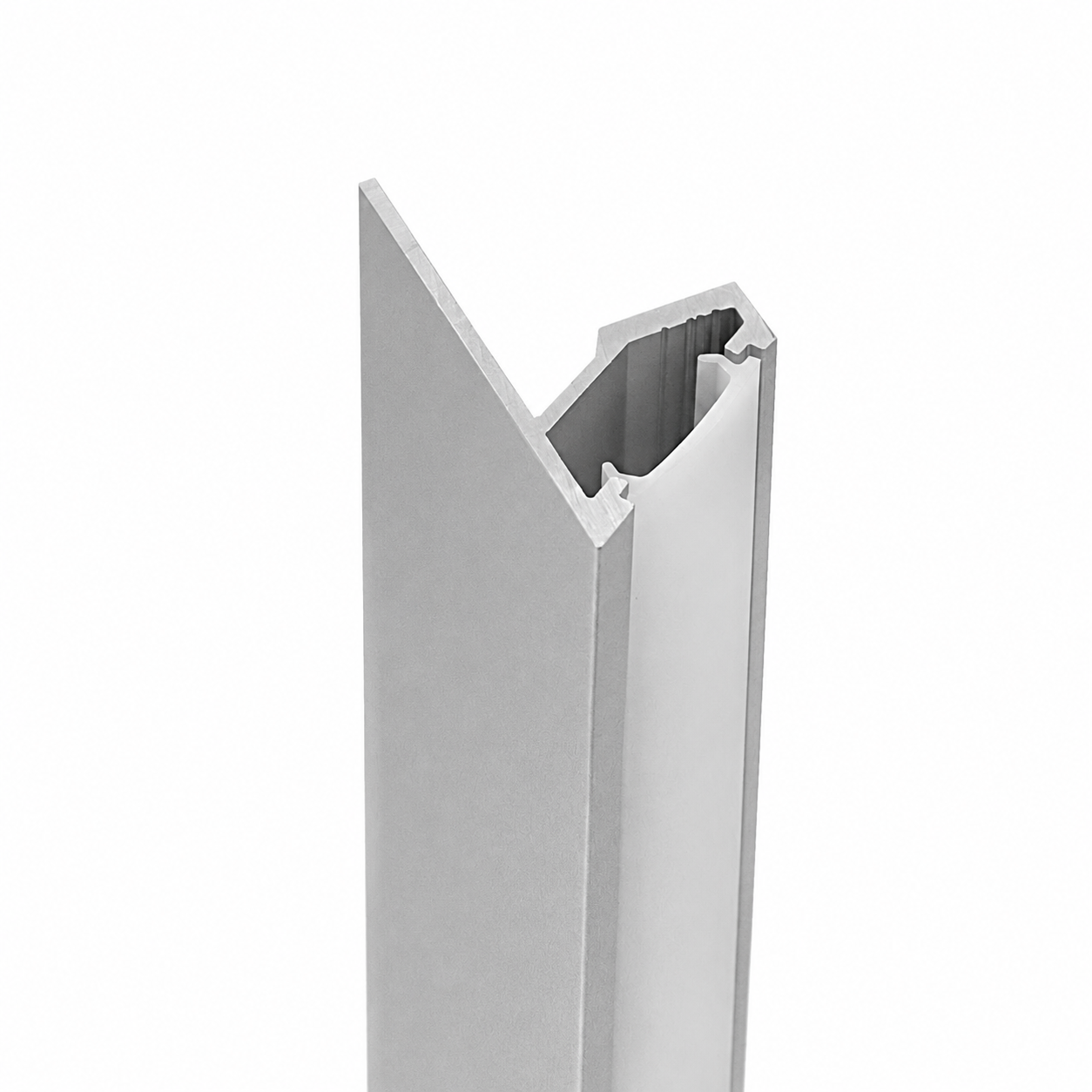 LED profile CORNER SHELF - 3000mm, silver (anodised)