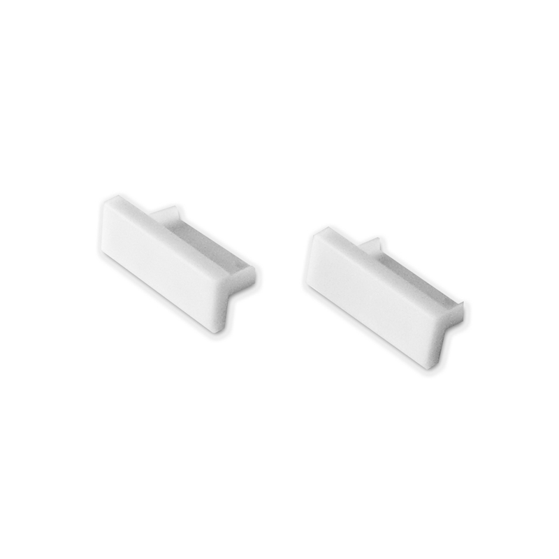 End caps for LED profile SURFACE, white
