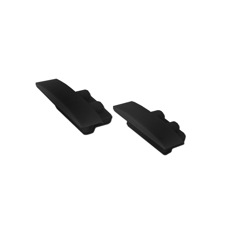 End caps for LED profile GROOVE, black