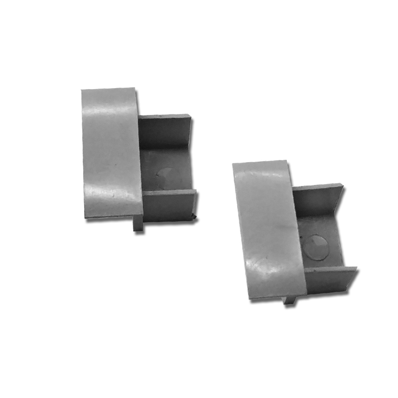 End caps for LED profile GROOVE MAXI, grey