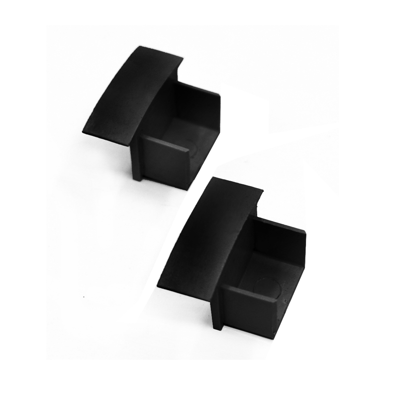 End caps for LED profile GROOVE MAXI, black