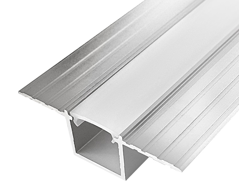 LED profile GROOVE HIDE priglaistomas - 2000mm, silver (anodised)
