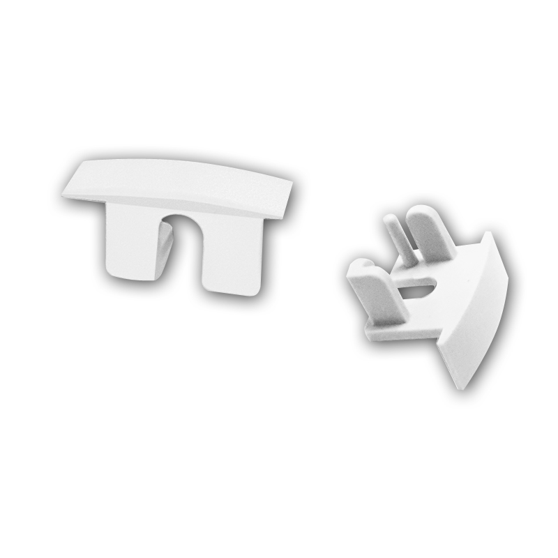 End caps for LED profile GROOVE MAXI 70, white