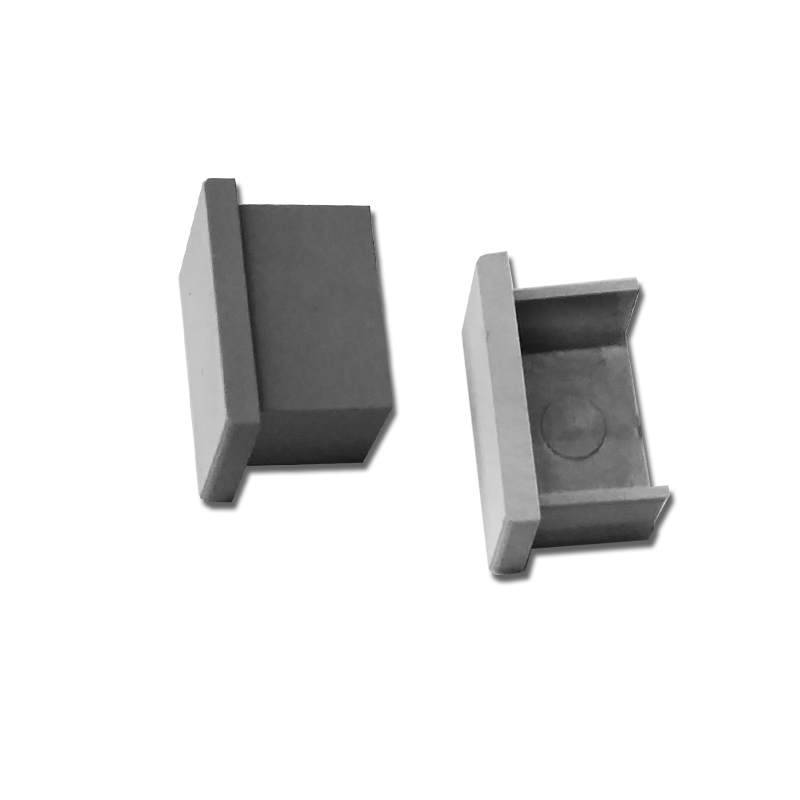 End caps for LED profile GROOVE HIDE, grey