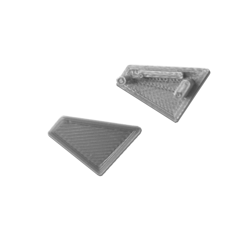 End caps for LED profile CORNER 60/30, grey