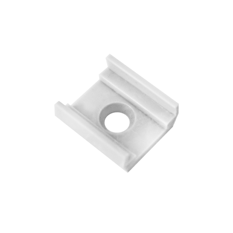 Mounting bracket for LED profile, white