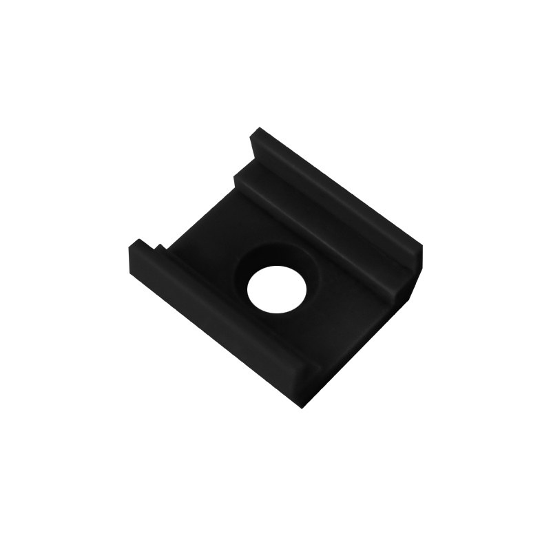 Mounting bracket for LED profile, black