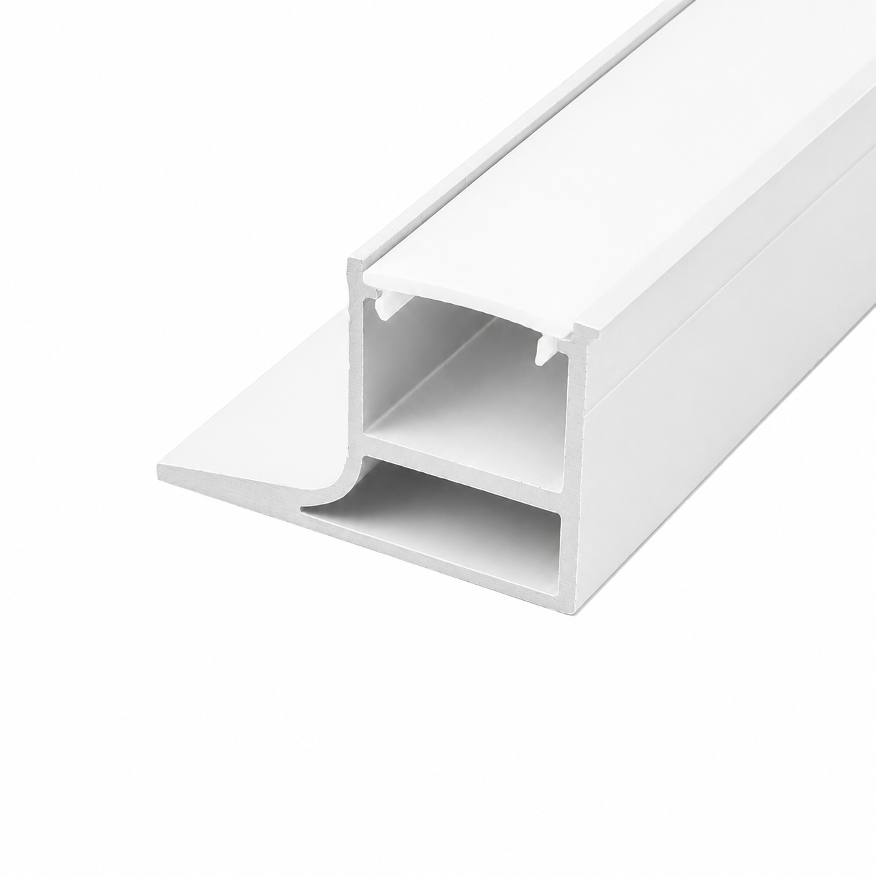 LED profile HANDLE - 3000mm, White (painted)