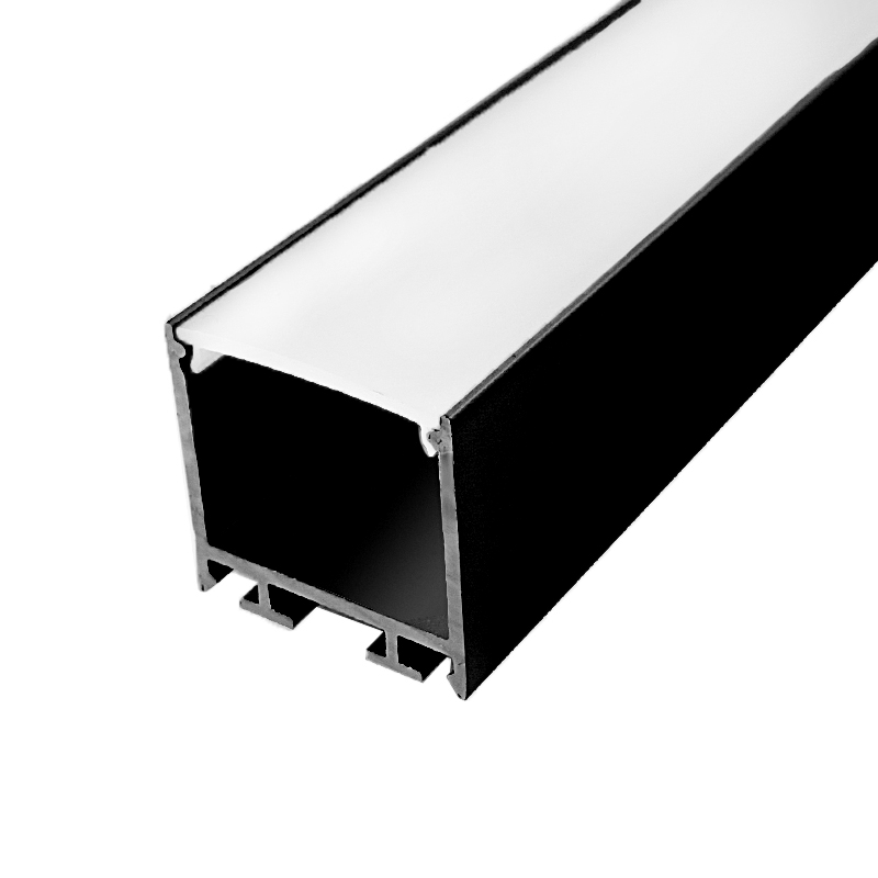LED profile surface 23×23 - 6000mm, black (painted)