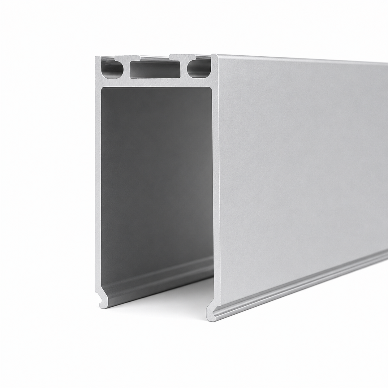 LED profile 23×40 for power supply - 1000mm, silver (anodised)