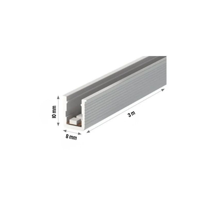 Profilis LED MINI GROOVE įleidžiamas su FREECUT LED juosta