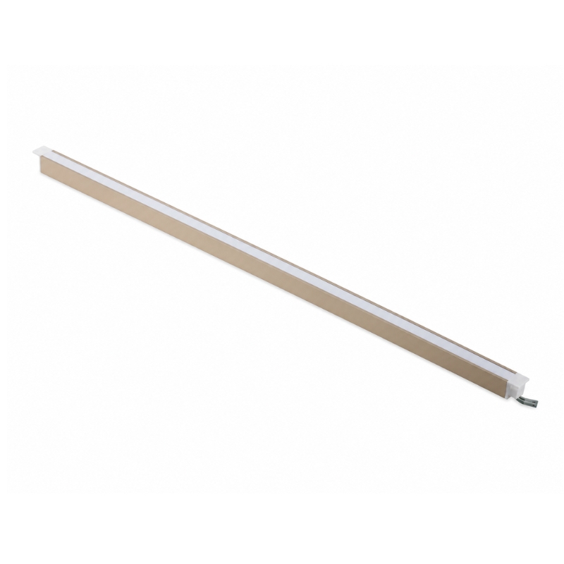 LED profile MICRO GROOVE recessed with FREECUT LED strip