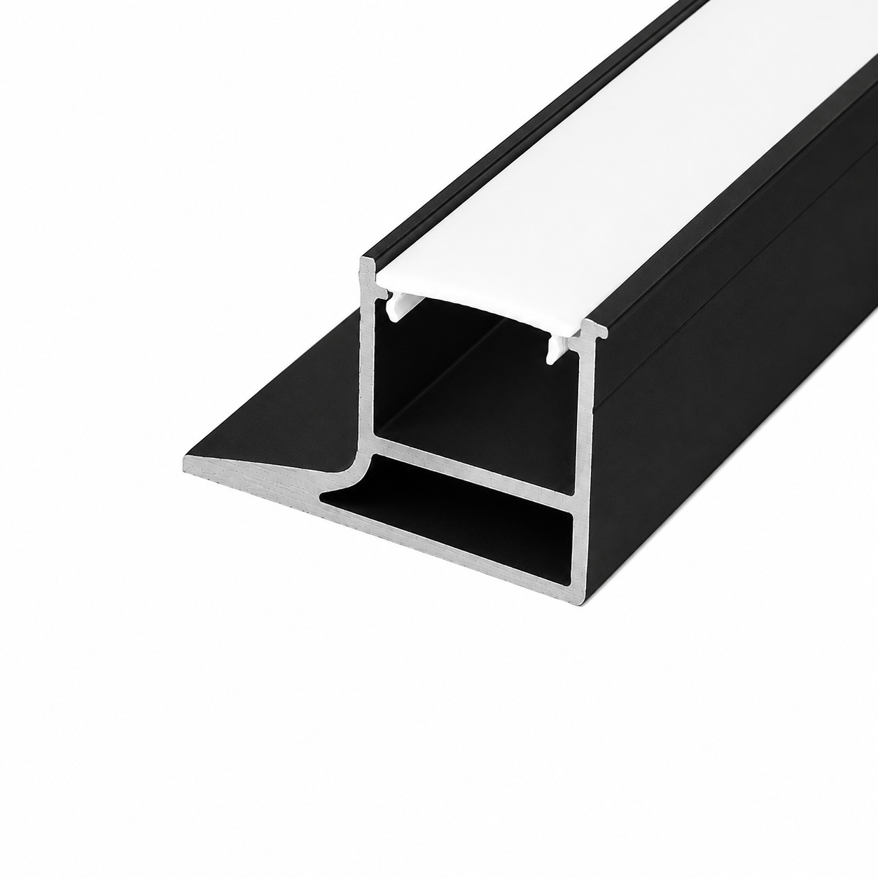 LED profile HANDLE - 2000mm, Black (anodised)