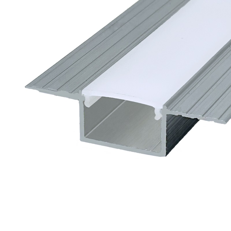 LED profile GROOVE HIDE 23 priglaistomas - 2000mm, silver (anodised)