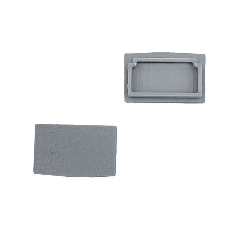 End caps for LED profile GROOVE HIDE 23, grey
