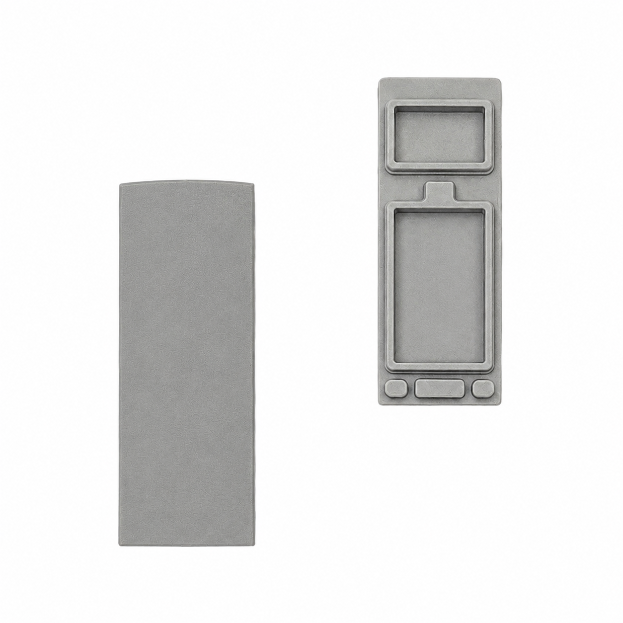 End caps for LED profile 23×40, grey