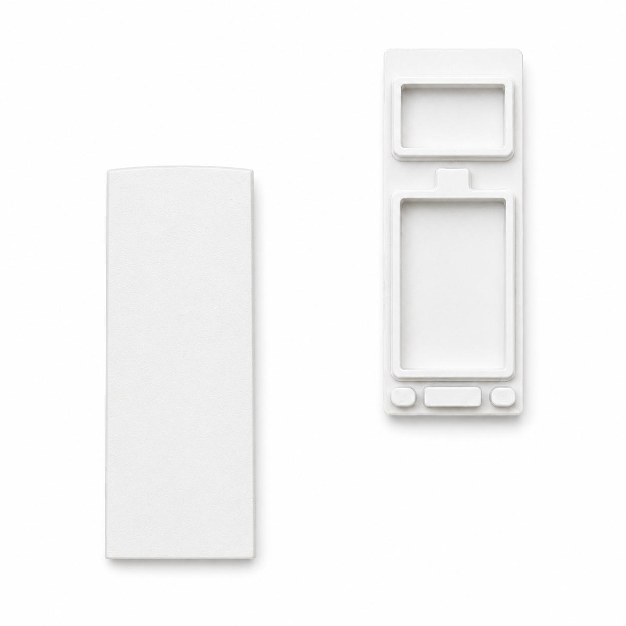 End caps for LED profile 23×40, white
