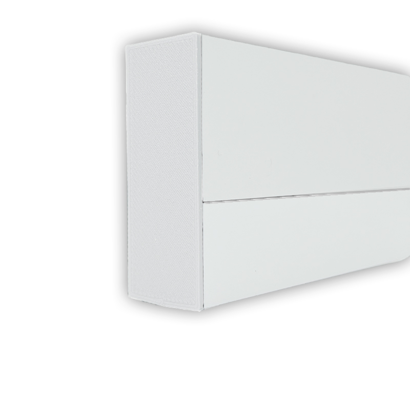 Užbaigimai LED profiliui 23×40, balta