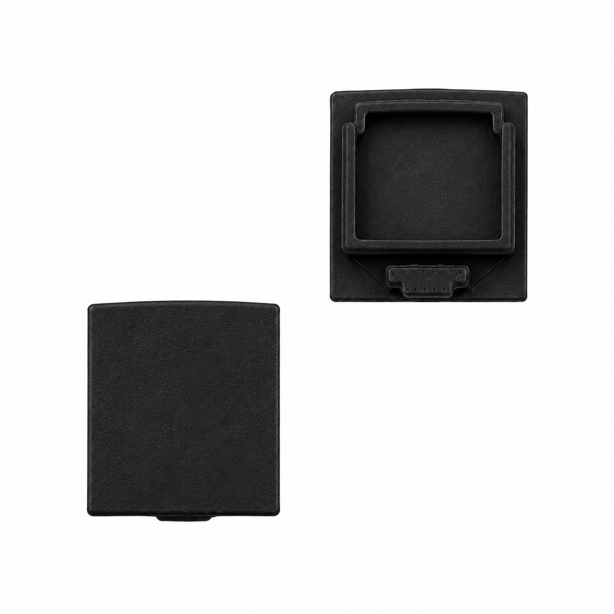 End caps for LED profile 23×23, black