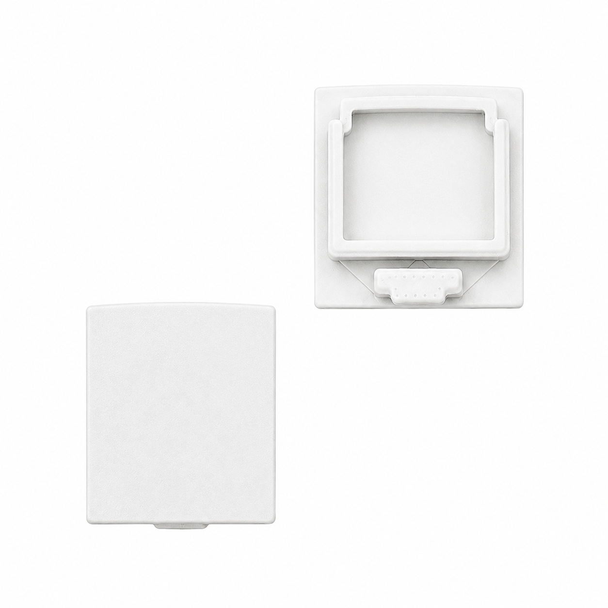 End caps for LED profile 23×23, white