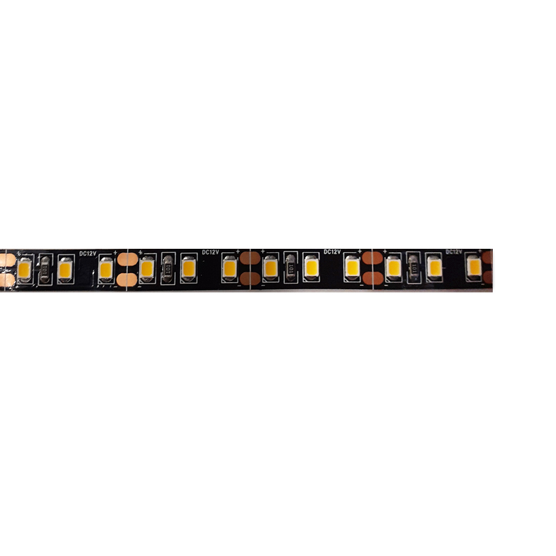 LED strip 14,4W black PCB, 12V, warm white WW (2800-3500K)
