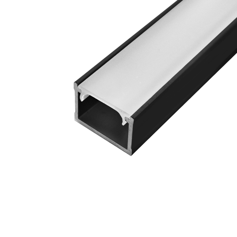 LED profile SURFACE MAXI - 2000mm, Black (anodised)